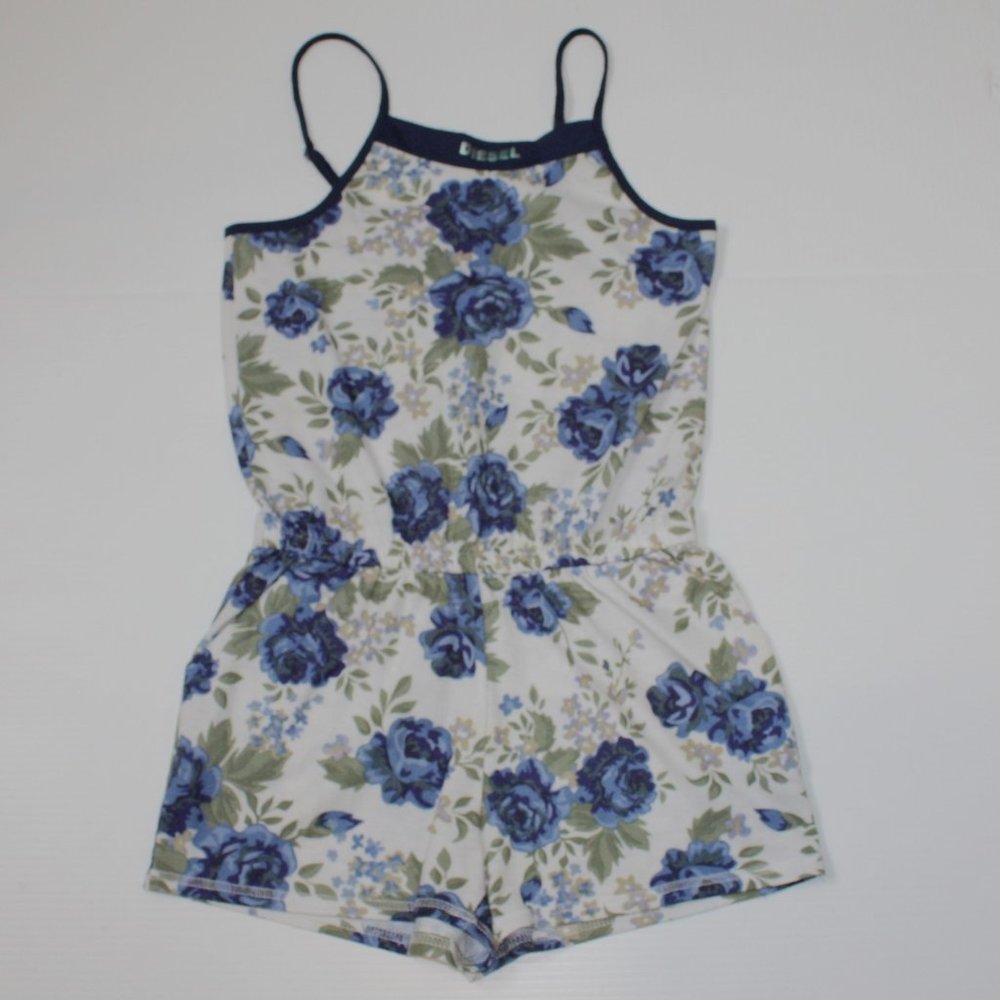 Diesel Girl's Floral Flower Sleep Romper PJ size M
